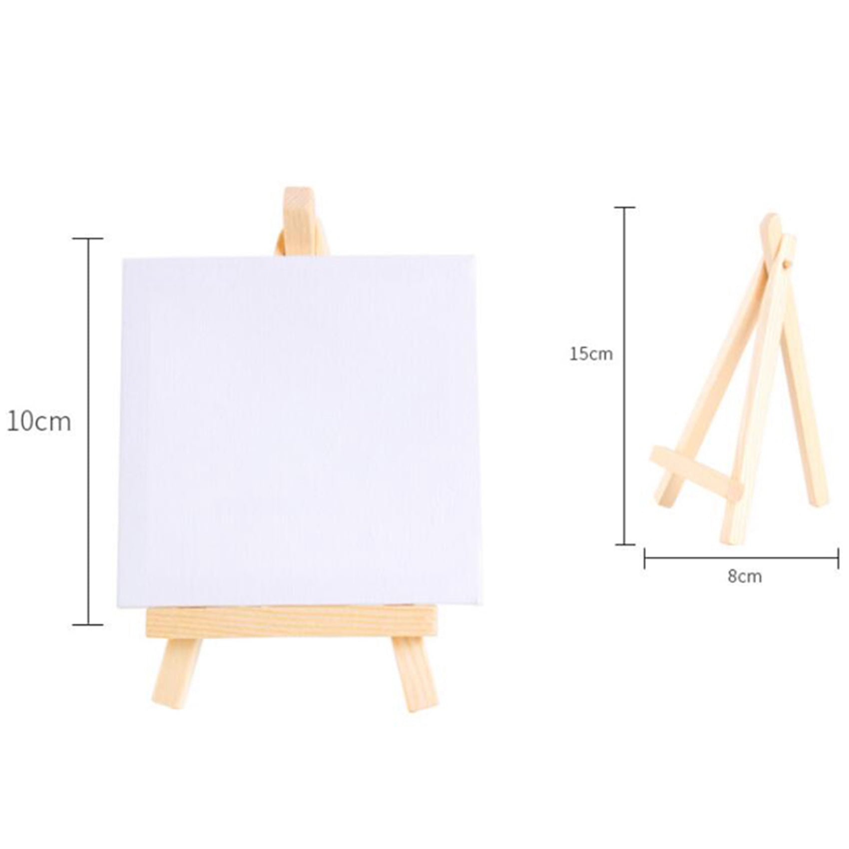 20 Set Artists Mini Canvas Set Painting Craft DIY Drawing Small Table Easel
