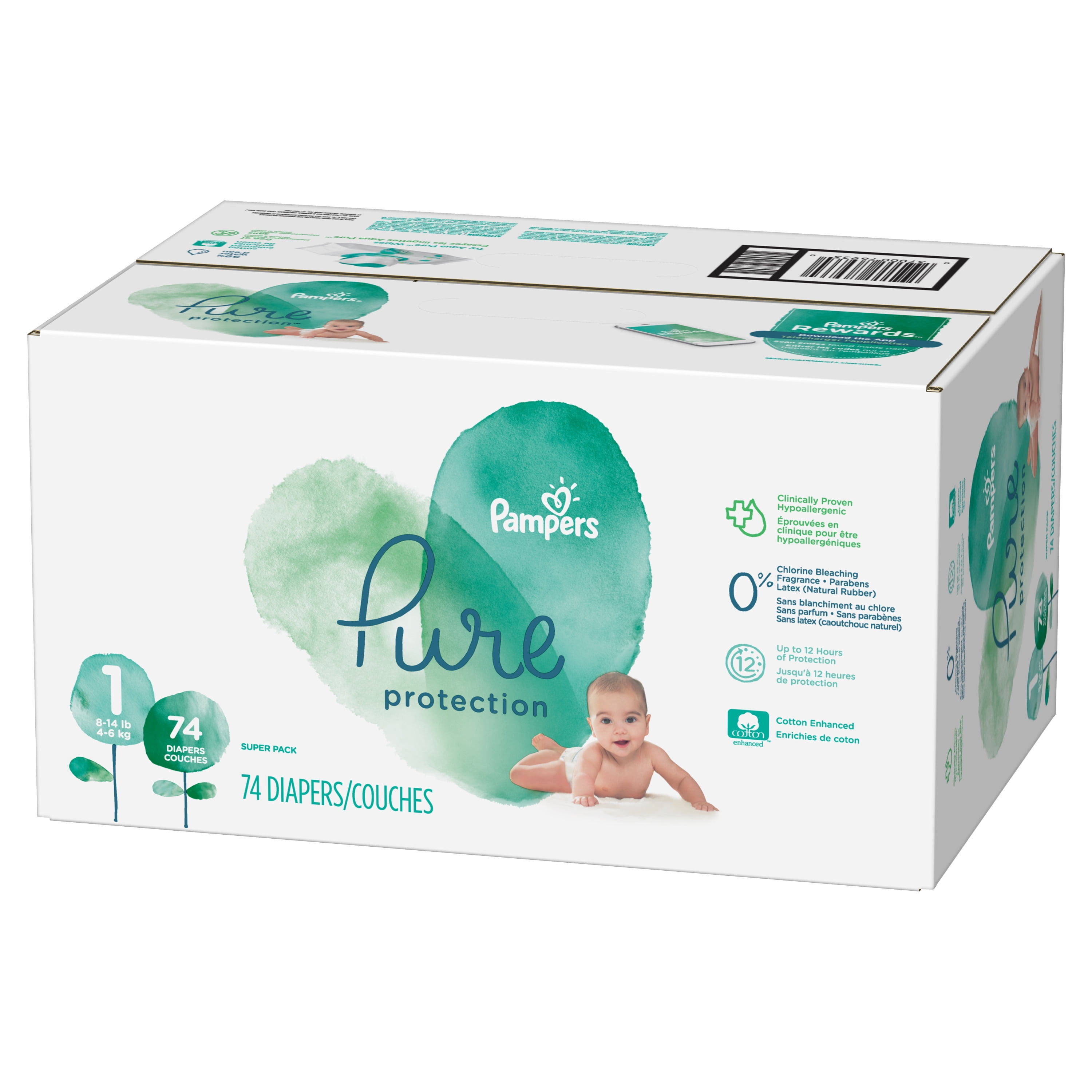 pampers 74 pack
