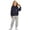 Navy, variant on HXWCHs Girls Athletic Sweatsuit 2 Pieces Back To School Outfits for Girls, Long Sleeve Sweatshirts with Jogger Pants Comfy Sets Size: 5-6 Years Pink
