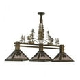 thumbnail image 6 of Meyda 152313 45 in. Winter Pine Tall Pines 3 Light Island Pendant, Antique Copper & Silver Mica, 6 of 7