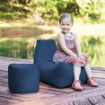 thumbnail image 4 of Jaxx Juniper Jr Outdoor Kids Bean Bag Chair, Navy, 4 of 4