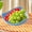 Blue#2700🌈, variant on Plastic Fruit Plate Bowl | Snack Tray for Fruits, Candy, Vegetables | Modern Display Centerpiece | Durable Thick Plastic | 21x21x8.2cm | 1PC | White Blue Orange Red