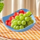 thumbnail image 1 of Cuenco de plástico para servir | Bandeja para frutas y aperitivos de 21 x 21 x 8,2 cm para el salón | Plato multiusos para dulces, frutos secos, verduras y estofados | Platos para servir en casa,, 1 of 6