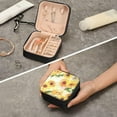 thumbnail image 7 of GZHJMY Retro Sunflower Travel Jewelry Organizer Portable PU Leather Jewelry Box for Womens Earring Necklace Bracelets, 7 of 7