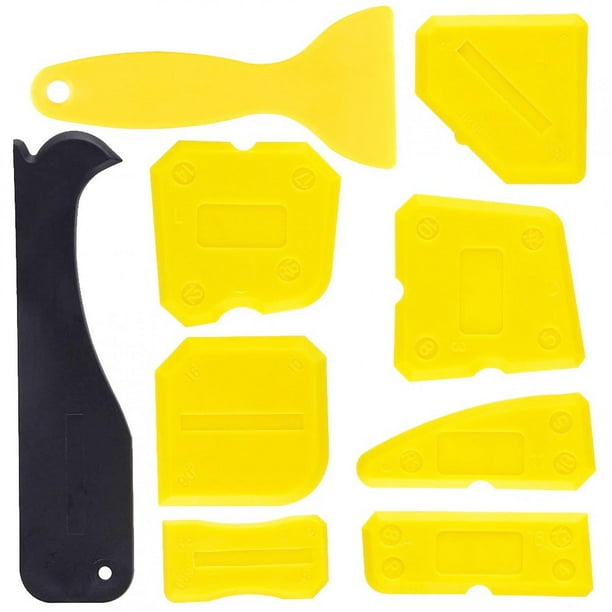 Removedor de sellador, kit de herramientas para calafateo de sellador de vidrio de silicona de 9 piezas Removedor de calafateo de silicona Rendimiento de alta gama
