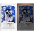 thumbnail image 2 of Carolines Treasures SS4615CNL Schnauzer Winter Snowflakes Holiday Ceramic Night Light, 2 of 2