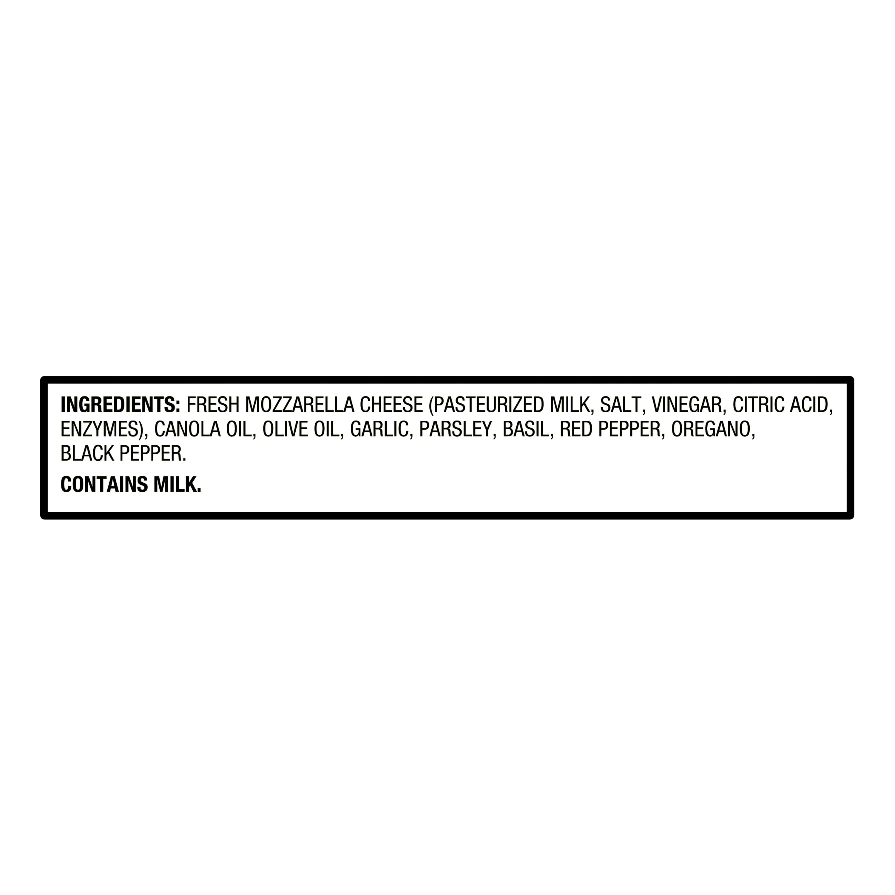 Great Value Fresh Marinated Mozzarella Cheese, 12 oz Tub