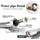 thumbnail image 5 of 3 Pieces Enema Shower Shower With 3 Shower Heads, Shower Kit For Men + 150cm Shower Hose (silver), 5 of 5