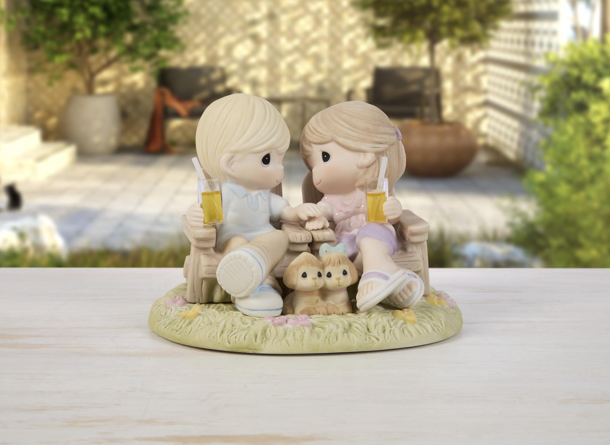 置物 Always Be Mine Precious Moments Always Be By My Side Figurine, Bisque Porcelain