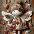 thumbnail image 6 of Patchwork Angel Dolls Kits Christmas DIY Patchwork Angel Doll "An Angel Doll With Yellow Hair"Christmas Cute Fabric Crafts Kits Festive Decorations Gift For Friends, 6 of 6