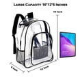 thumbnail image 4 of Mochila Keepcross de PVC transparente y resistente para el trabajo escolar, 4 of 6