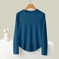 thumbnail image 2 of WAGUTH Womens Thermal Basic Tees Crew Neck Long Sleeve Soft Comfortable Fabric Casual Loose Fit Layering Underwear Tops for Daily Wear, 2 of 4