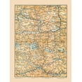 thumbnail image 2 of Baedeker 15x18 White Modern Wood Framed Museum Art Print Titled - Central Austria - Baedeker 1896, 2 of 4