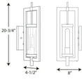 thumbnail image 2 of Progress Lighting McBee 1-Light Outdoor Wall Lantern in Black with Clear Glass Shade, 2 of 5