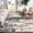 DT5001-BROWN, variant on KUETH 9'X12' Vintage Area Rugs Machine Washable Rugs for Living Room, Non Slip Flat Pile Rug with Rubber Backing, Boho Rug for Entryway Bedroom Dining Room Home Office
