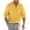 Yellow, variant on IWRICH Men's Linen Long Sleeve Polo Shirts Loose Fit Button up Holiday T Shirts Solid Color Casual Comfy Beach Tops Yellow XL