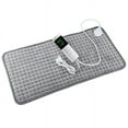thumbnail image 1 of Electric Heating Pad with 6 Temperature Levels, Lumbar Heating Pad Automatic Power Off, Washable Electric Heating Pad 60x30cm with Rapid Heating for C, 1 of 5