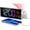 White and Rgb, variant on Projection Clock for Bedroom Ceiling, Alarm Clocks with 180° Rotatable Projector, Date Temperature and Weekday, Manual DST, 5 Brightness, 10 Ringtones, 4 Volumes and Snooze (Black)