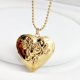 thumbnail image 5 of 2xRose Tallado Corazón Medallón Collar Regalo Dorado Zulema Collar con medallón con foto, 5 of 8