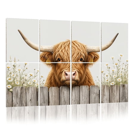 8 Pack Art Acoustic Panels Sound Absorbing Live Like Someone Left Gate Open Farm Cottagecore Rustic Country Decorative Soundproof Wall Panels Self Adhesive for Nursery Game Room Bedroom 48 x32