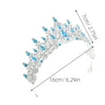 thumbnail image 2 of PENIKOKO Crown For Flower Bouquets Rhinestones Headpiece For Women 1Pcs, 2 of 7