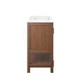 thumbnail image 4 of Modway Ashlyn 36" Wood Bathroom Vanity with Open Shelf in Walnut and White, 4 of 11