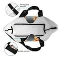 thumbnail image 4 of Balery Red And Gray Flame Fox Bolsa Tote Estilo Estético con Cremalleras, Bolsa de Hombro, Bolsa de Compras Grande y Plegable, 4 of 8