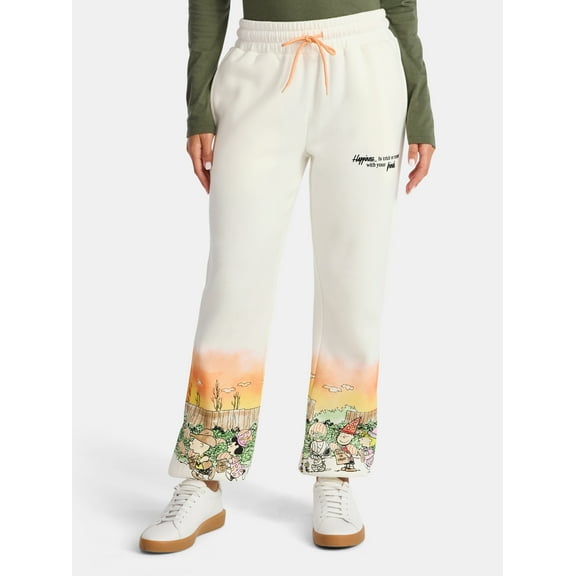 Peanuts Women's Sunset Scene Graphic Jogger Pants, Sizes XXS–XXL