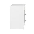 thumbnail image 5 of Home Square 4-Piece Set with 2 Nightstands Tall Chest & 4-Drawer Chest in White, 5 of 22