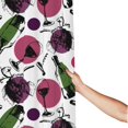 thumbnail image 3 of Shower Curtain, Wine Bottle Print No.9018 Waterproof Fabric Plastic Shower Curtain, Drying Fast Bathroom Curtain with 9 Buttonholes, Ruffle Shower Curtain 60x72in, 3 of 8