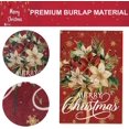 thumbnail image 5 of Floral Christmas Garden Flags 12x18 Double Sided- Merry Xmas Flower Yard Flag for Winter Outside Holiday Decoration, 5 of 6