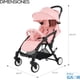 thumbnail image 5 of Carriola de bastón Gaon Baby color Rojo plegable portátil reclinable con arnés de 5 puntos, 5 of 8