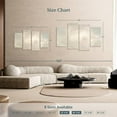thumbnail image 4 of Elephant Stock Ashore Clouds Neutral Wall Art - Horizontal Multi Panel Canvas - Lobby Wall Decor - Abstract Multi Panel - Beige And Gray Decor By Julia Purinton - 52" x 32", 4 of 8