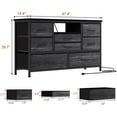 thumbnail image 2 of 8-Drawer LED TV Stand for 55" TV - Media Console with Power Outlet & 22 Light Modes, 2 of 5
