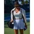 thumbnail image 6 of Pinspark Womens Skorts Pleated Tennis Skirts High Waisted Golf Skort with Shorts Underneath Mini Skater Skirt, 6 of 6