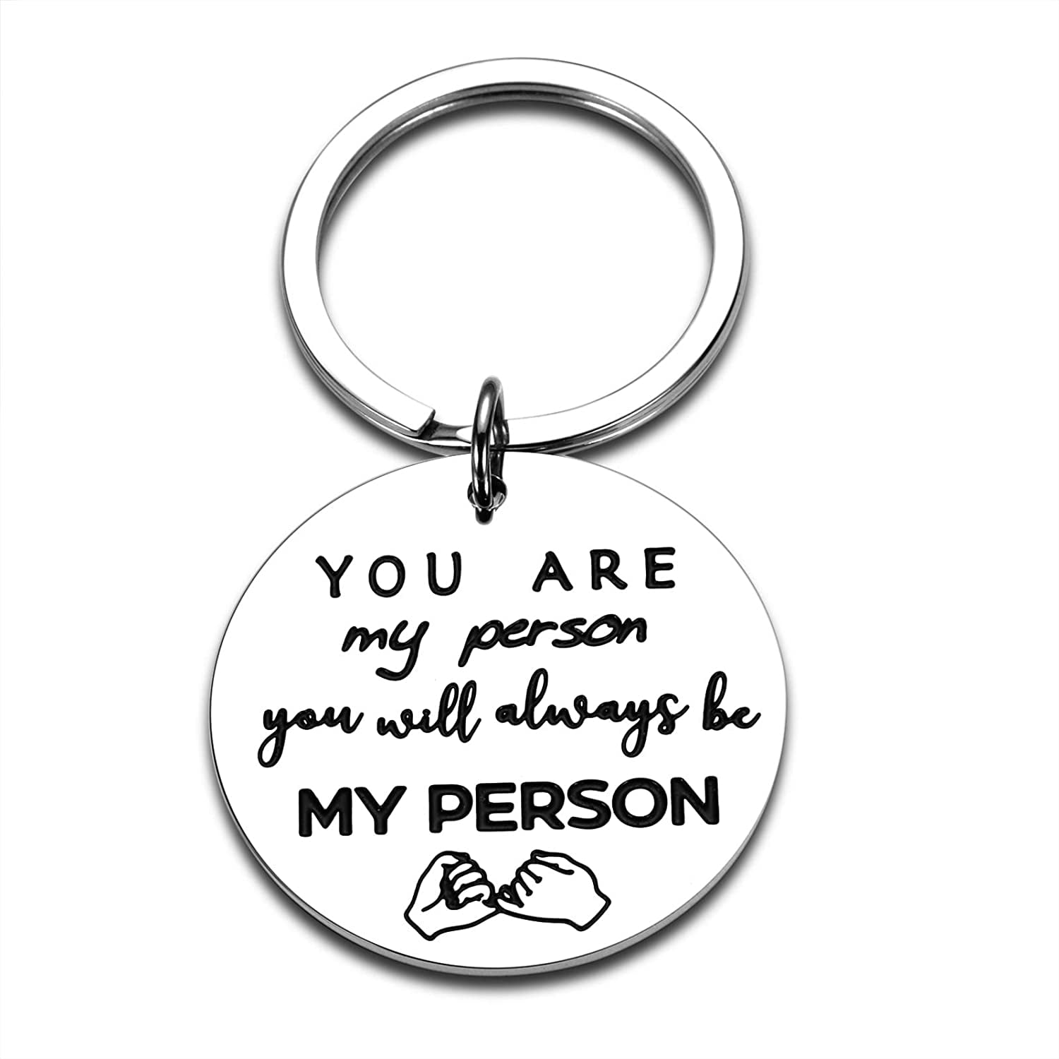 Best Friend Gifts Keychain for Women Men Teen Girls You are My Person Couple Gifts for Boyfriend Girlfriend Wife Husband Birthday Valentines Wedding Friendship Key Ring Pendant for BFF Sisters Bestie 