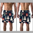 thumbnail image 3 of luoweisi Men's Beach Shorts Quick Dry Swim Trunks with Mesh Lining Christmas Tree M, 3 of 5