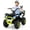 Green, variant on OLAKIDS 24V Ride on Car, Kids ATV with Bluetooth, Music, LED Lights, Power Display, Rear Storage Rack, Spring Suspension, Electric 4 Wheeler for Kids Boys Girls Aged 3+ Years