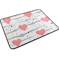thumbnail image 2 of SKYSONIC Doormat Pink Heart Pattern Lightweight Non Slip Indoor Outdoor Entryway Rugs Floor Mat for Bathroom Kitchen Entrance 23.6 x 15.7 inches, 2 of 5