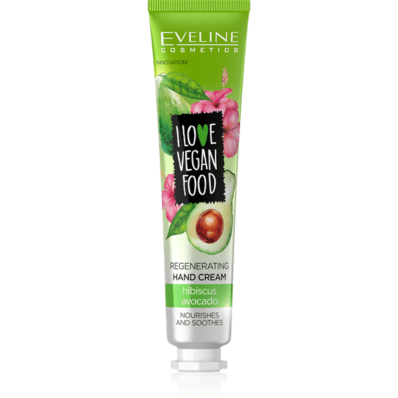 Eveline Cosmetics I Love Vegan Nourishing Hand Cream - Avocado Pack of 2