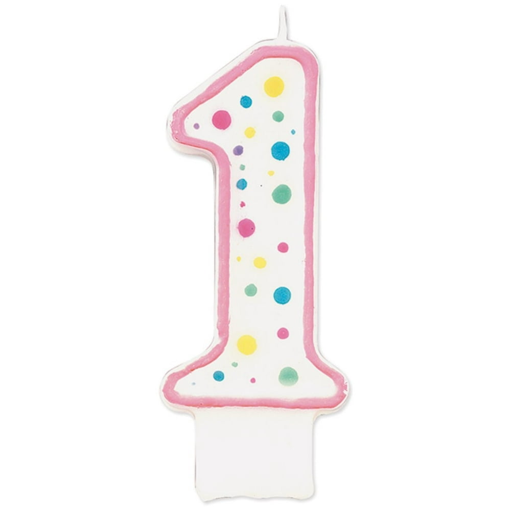 Wilton Number 1 Candle, Pink, 1 Ct - Walmart.com - Walmart.com