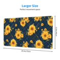 thumbnail image 2 of Cauagu Blue Striped Sunflower A for Large Mouse Pad,XXL Extended Gaming Mouse Mat Long Extended Desk Mat Big Desk Pad Mat(16 x 29.5in) for Work/Game/Office/Home, 2 of 8
