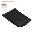 thumbnail image 4 of Unique Bargains Protège-Cartes Imperméable Doux Noir 1 Pack/50 Manches, 4 of 5