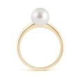 thumbnail image 2 of ANGARA Solitaire South Sea Cultured Pearl Engagement Ring in 14K Yellow Gold for Women | June Birthstone, Birthday, Anniversary, Jewelry Gift for Women | Pearl Ring, 2 of 8