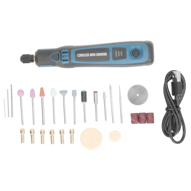 Herramienta rotativa recargable por USB, pluma amoladora eléctrica, 3 taladros eléctricos, pluma de molienda, herramienta rotativa inalámbrica optimizada para la excelencia NikouMX herramienta