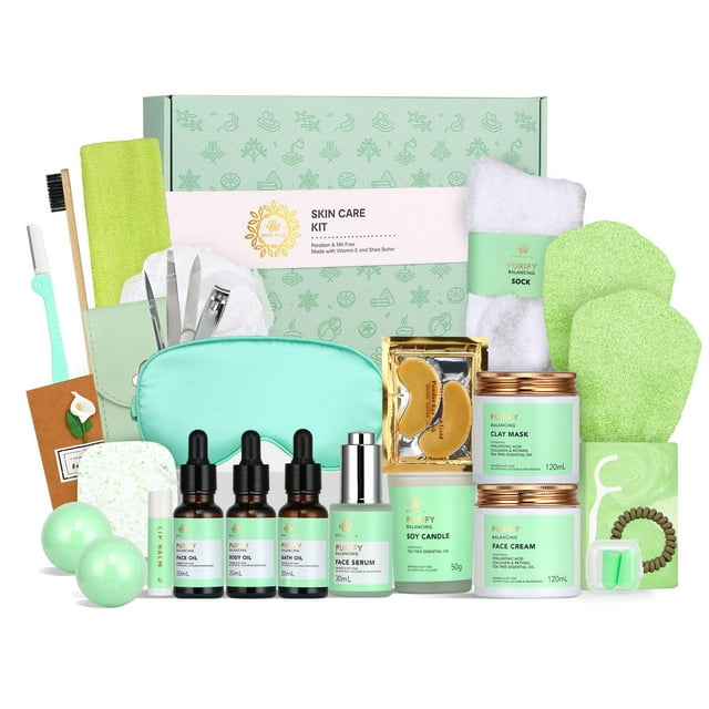 Set de cuidado de la piel y kit de spa Rosa Acca con aceites esenciales y vitaminas