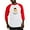 Red/White, variant on CafePress - Class Of 2031 Graduate (Lion) Baseball Jersey - Cotton Baseball Jersey, 3/4 Raglan Sleeve Shirt