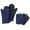 Blue, variant on Clwellge 4-Piece Long Oven Mitts and Pot Holders Set:2 Silicone Non-Slip Grip Kitchen Gloves and 2 Cotton Hot Pads with Neoprene-Black