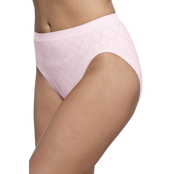 Jockey Women's 3 Pack Hi Cut Panties Microfiber Stretch Seam free Size 8