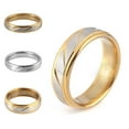 thumbnail image 4 of Men Women Twill Stripe Stainless Steel Rings Couple Wedding Rings Stainless Birthday Gift Rings Jewelry, 4 of 8
